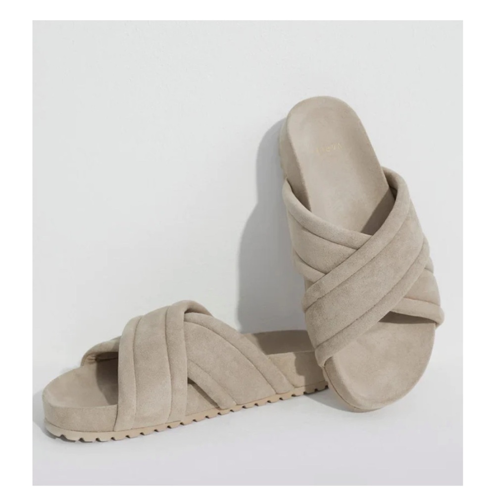 Varley Ronley Quilted Slides - Size 6